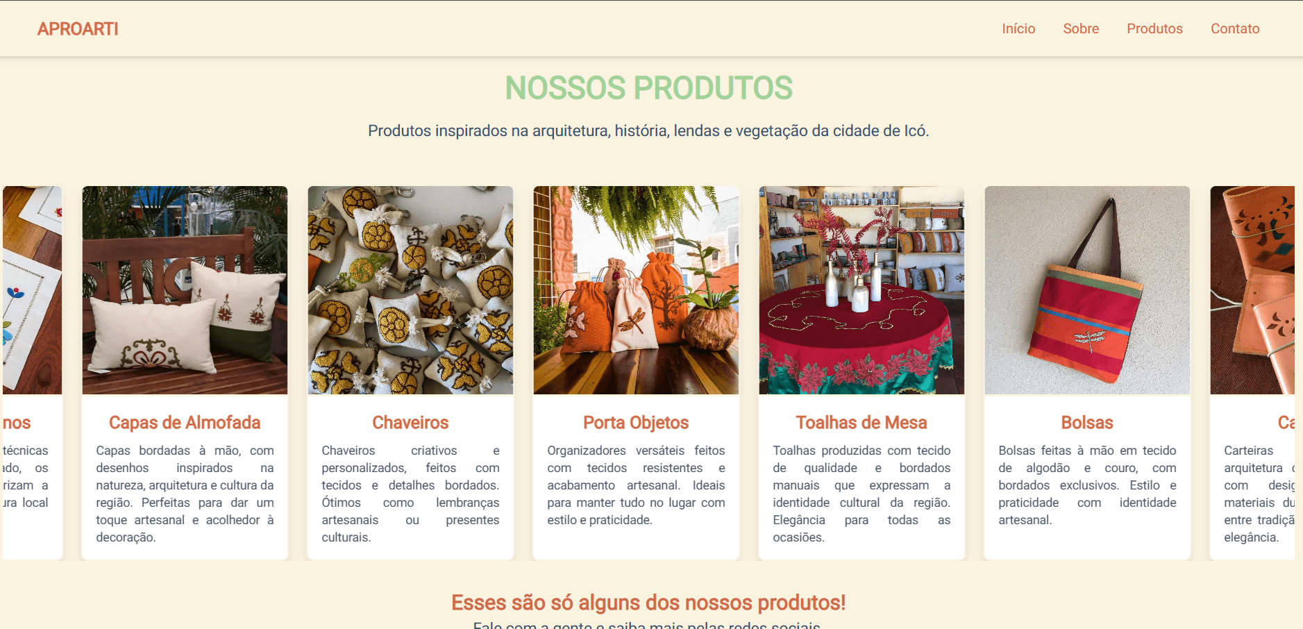 Imagem do projeto APROARTI - Site Institucional