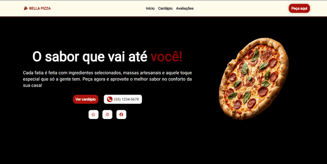 Imagem do projeto Pizzaria - Landing page